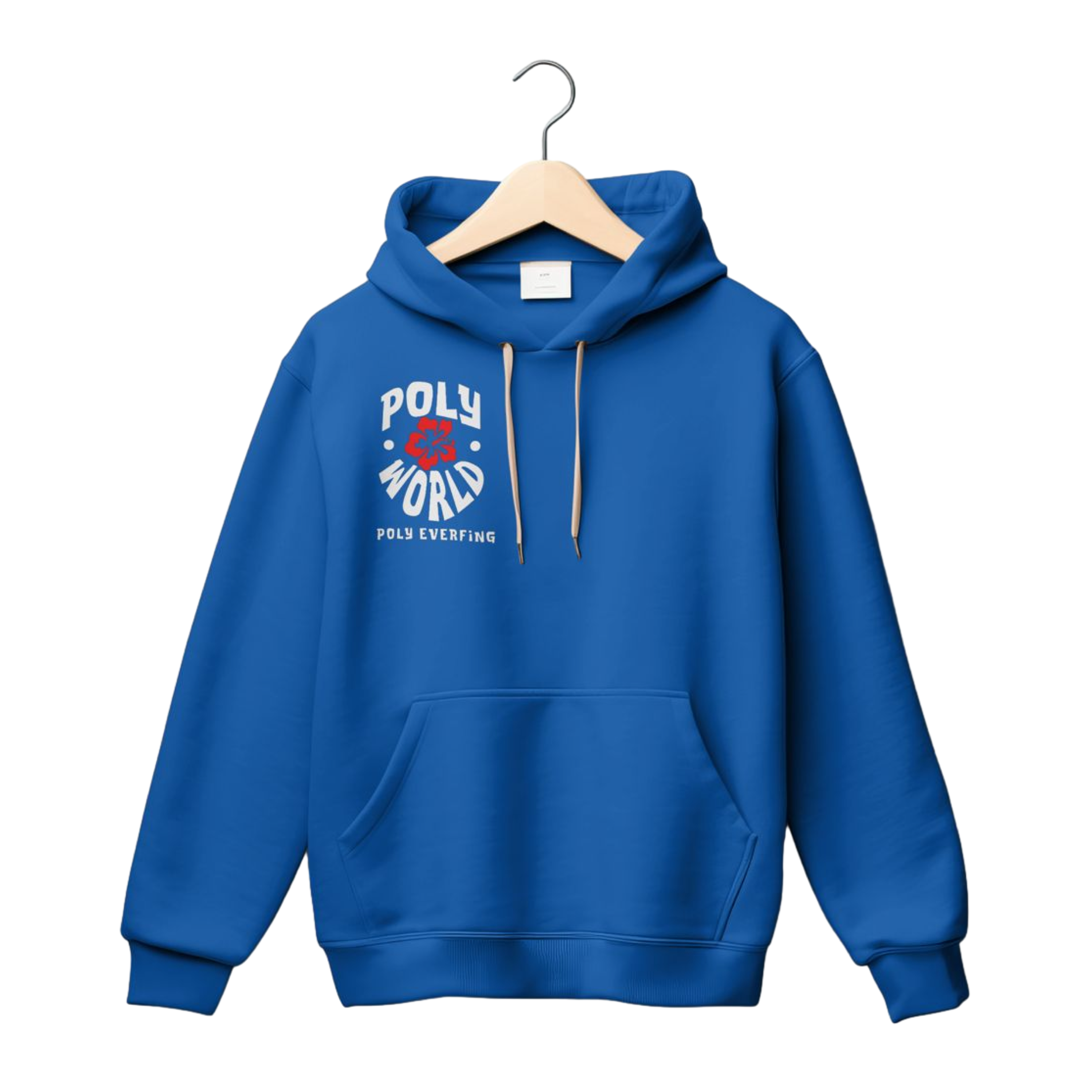 Poly World hoodie reg print