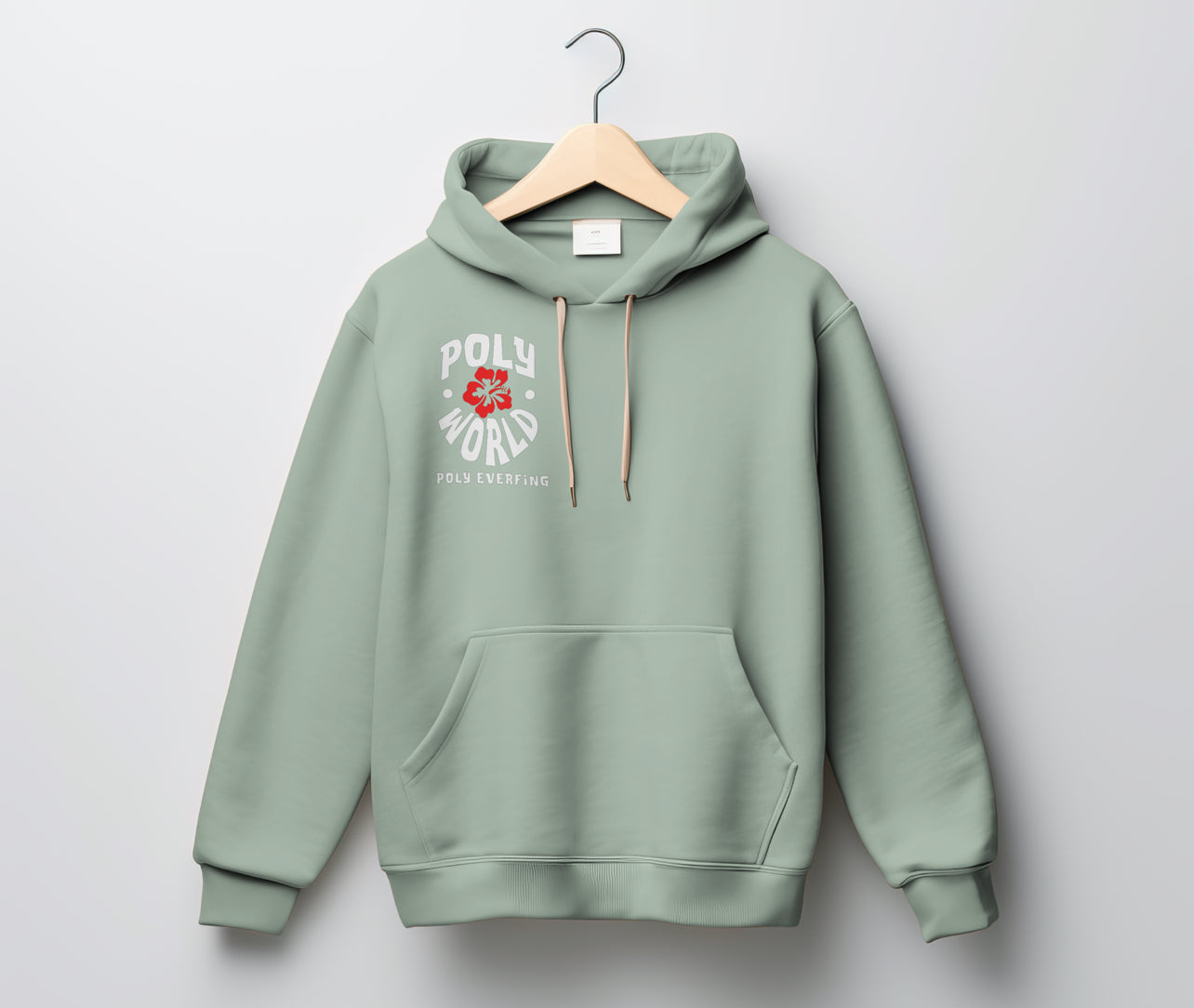 Poly World hoodie reg print