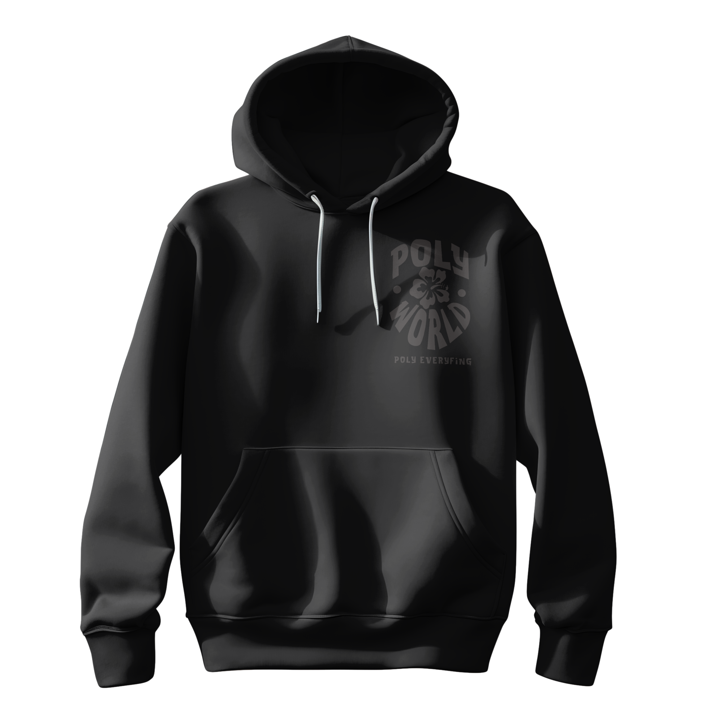 Black on black "Puff Print"