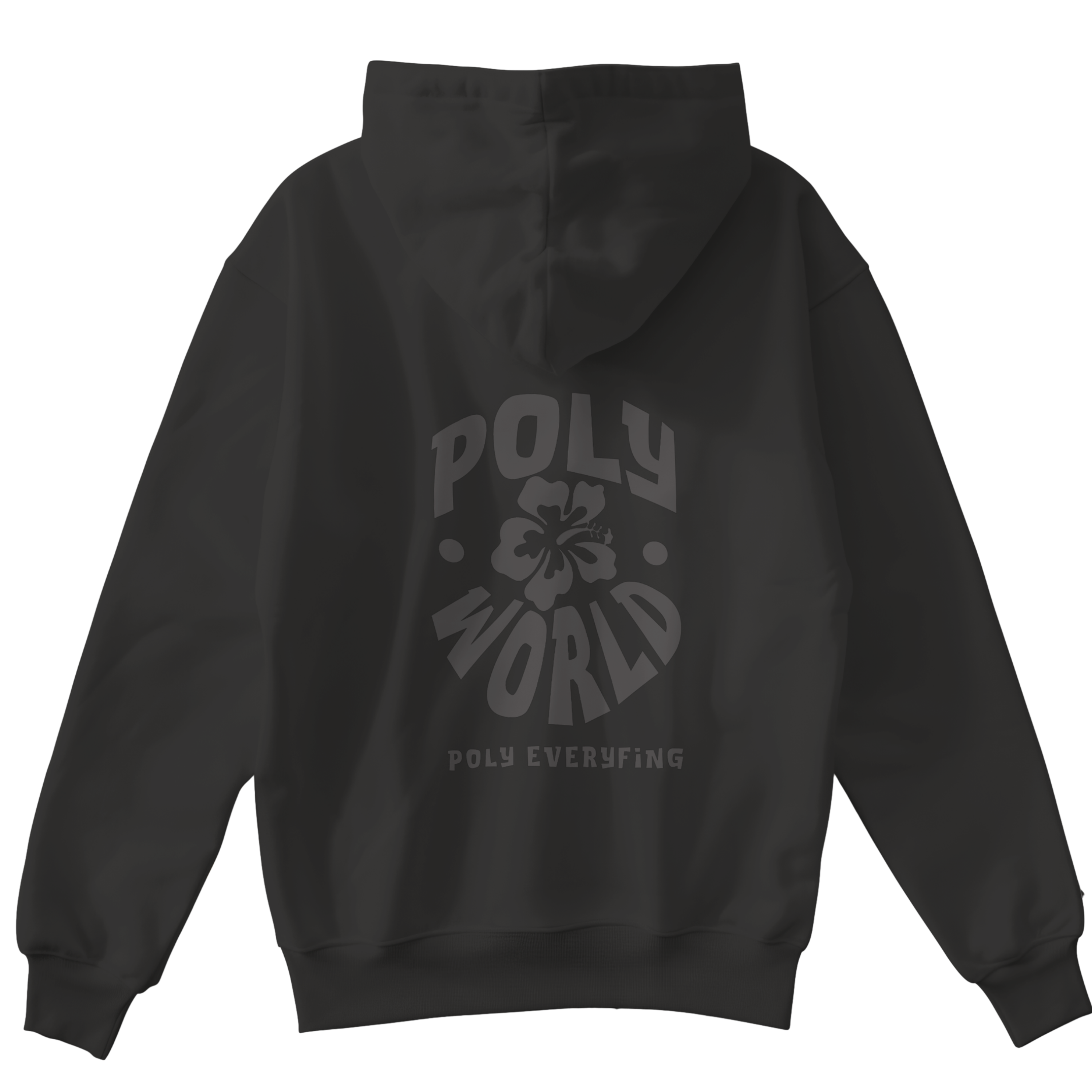 Black on black "Puff Print"